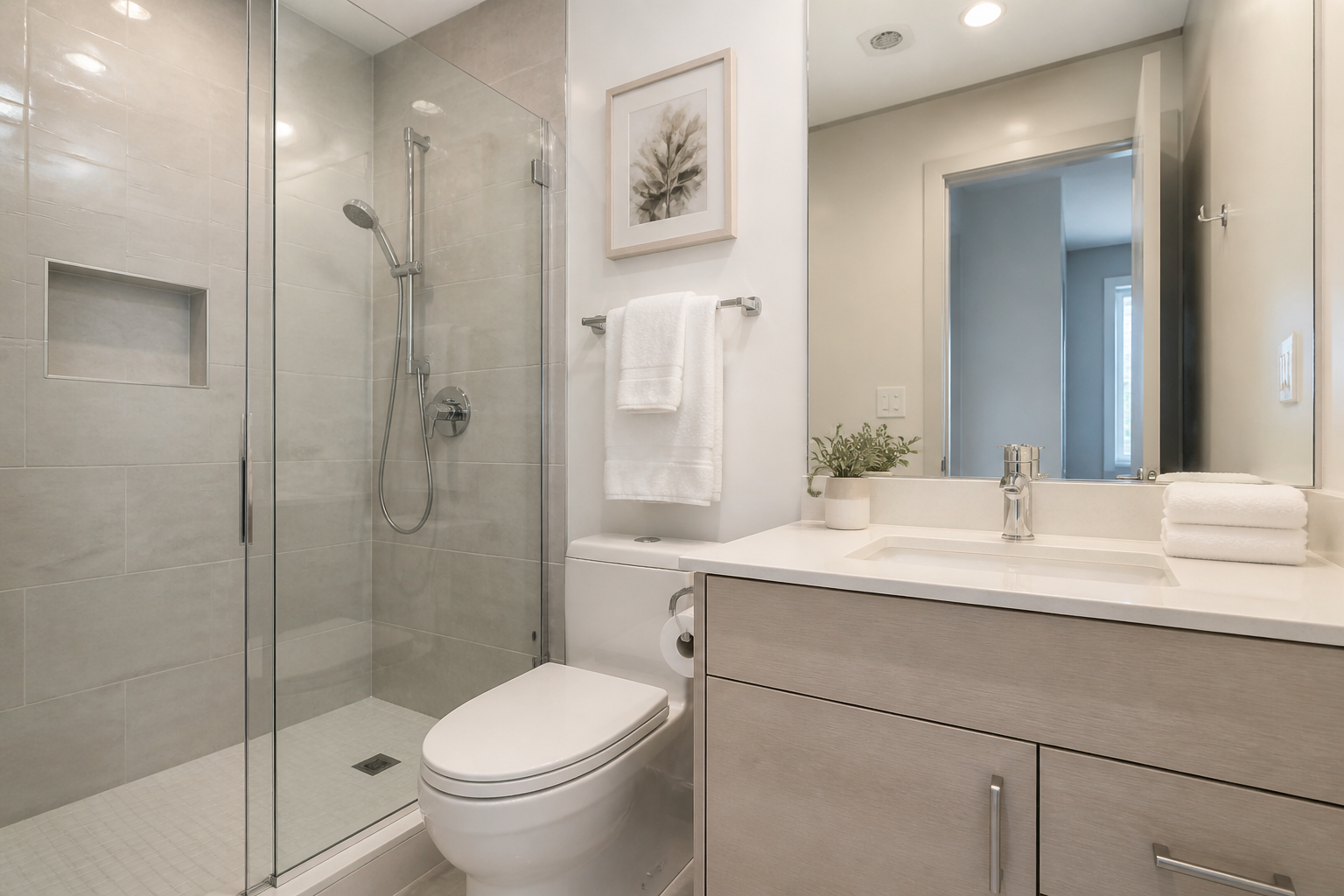 Gereinigtes Badezimmer