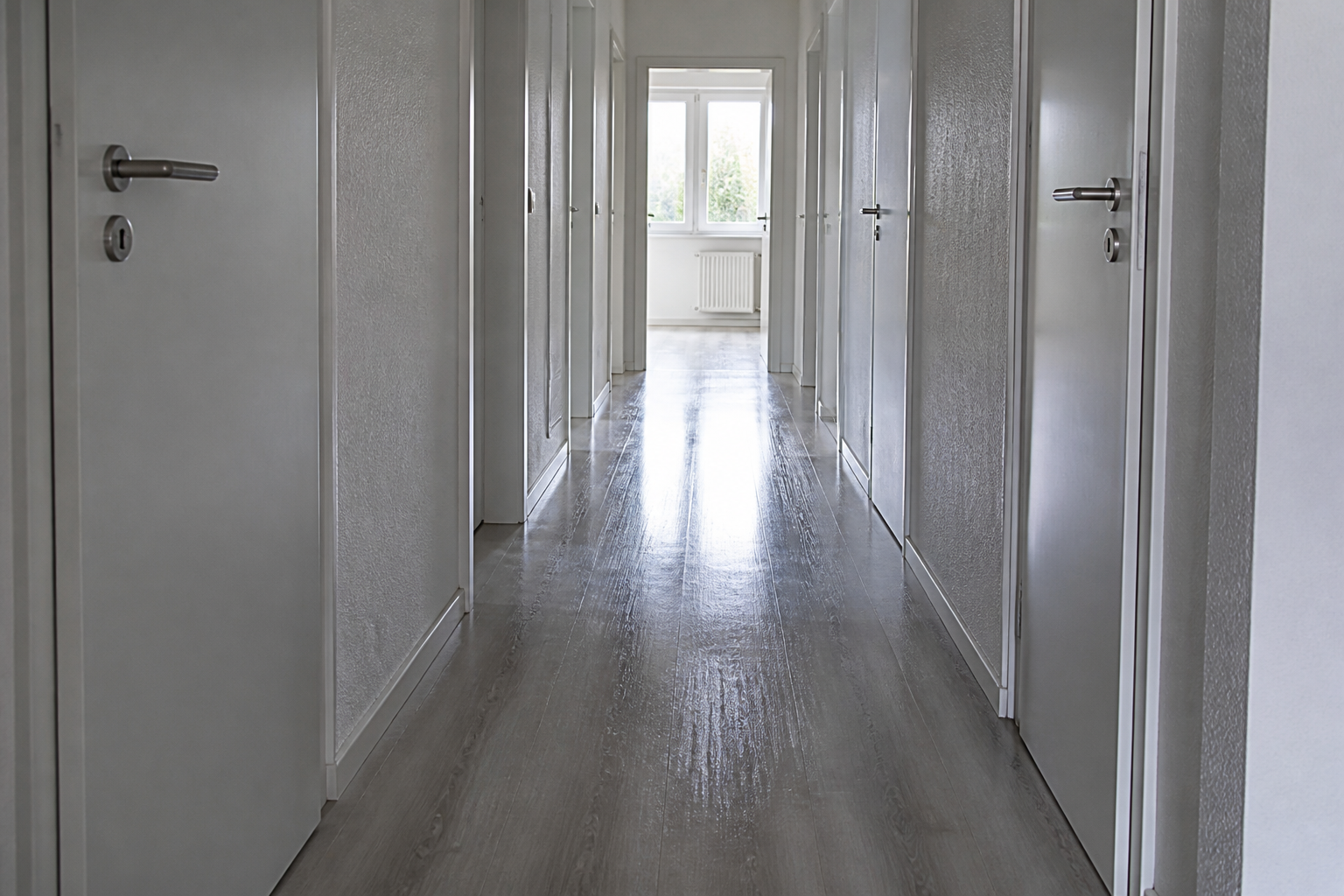 Gereinigter Wohnungsflur